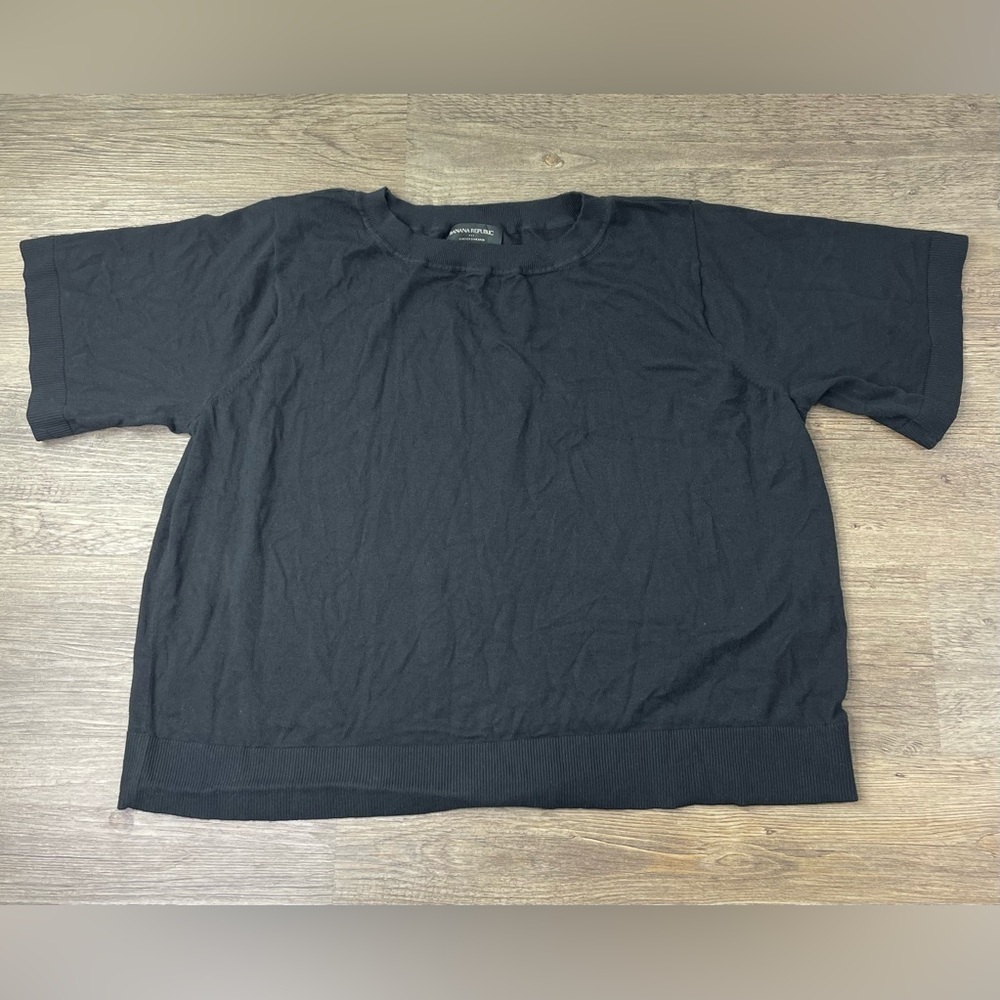 Banana Republic Factory Women’s Black Shirt Sleeve Forever Sweater, size XL
